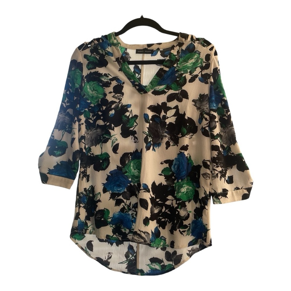 Mandy Evan’s lady’s floral blouse. Size M.